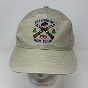 Vintage Tillamook Gun Club Embroidered Otto Dad Hat Cap Snap Back Cheese‎ Gray